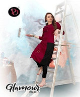 Poorvi Glamour 2 Heavy Rayon Casual Wear Kurti Caralog Collection