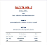 Zubeda Mishti 2 Satin Georgette Embroidered Salwar Suits Catalog Collection