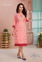 Kanasu Olivia Rayon Casual Wear Kurtis Catalog Collection