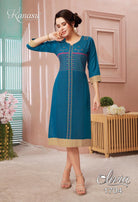 Kanasu Olivia Rayon Casual Wear Kurtis Catalog Collection