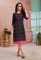 Kanasu Olivia Rayon Casual Wear Kurtis Catalog Collection