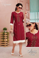 Kanasu Olivia Rayon Casual Wear Kurtis Catalog Collection