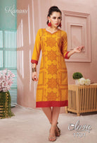 Kanasu Olivia Rayon Casual Wear Kurtis Catalog Collection