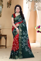 Bandhani-38 Art Silk Designer Bandhani Print Saree Catalog Collection