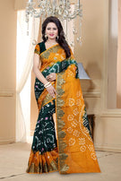 Bandhani-38 Art Silk Designer Bandhani Print Saree Catalog Collection