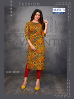 Mayur Ananya Rayon Designer Kurtis Catalog Collection