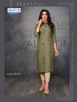 Mayur Ananya Rayon Designer Kurtis Catalog Collection