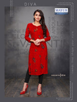 Mayur Ananya Rayon Designer Kurtis Catalog Collection