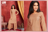 Smylee Salma Rayon Slub Kurti With Sharara Wholsale Catalog Collection