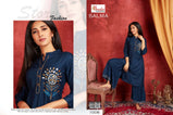 Smylee Salma Rayon Slub Kurti With Sharara Wholsale Catalog Collection