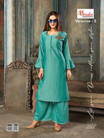 Smylee Veronica-2 Chinon Silk With Work Readymade Kurti Catalog Collection