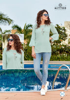 Mittoo Poorva 8 Viscose Designer Tops Catalog Collection