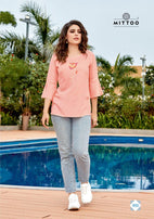 Mittoo Poorva 8 Viscose Designer Tops Catalog Collection