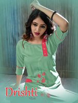 Trendy-Drishti Rayon Designer Kurtis Catalog Collection