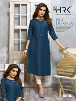 Hrk Elegance Chinon Designer Summer Kurtis Catalog Collection