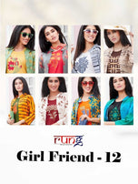 Rung-Girl Friend-12 Rayon Two Piece Kurtis Concept Catalog Collection