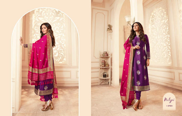 Lt Nitya 157 Silk Party Wear Beautiful Colors Suits Catalog Collection