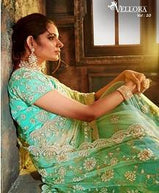 Vellora 10 Net Party Wear Handwork Saree Catalog Collection