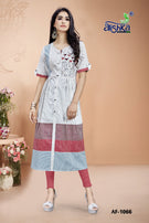 Alishka Peark Cotton Designer Kurtis Catalog Collection