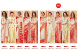 Apple Pooja Exclusive Vol-4 Silk Weaving Red and White Combination Saree Catalog