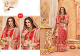 Apple Pooja Exclusive Vol-4 Silk Weaving Red and White Combination Saree Catalog