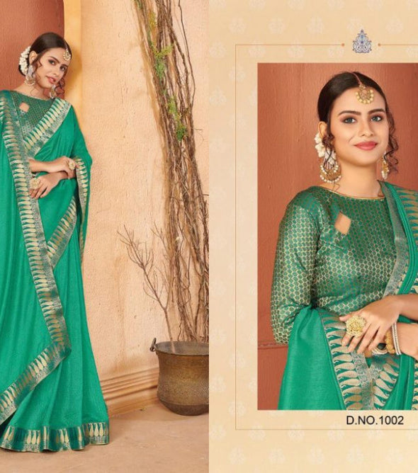 Saroj Quality Vichitra Silk Saree Catalog Collection
