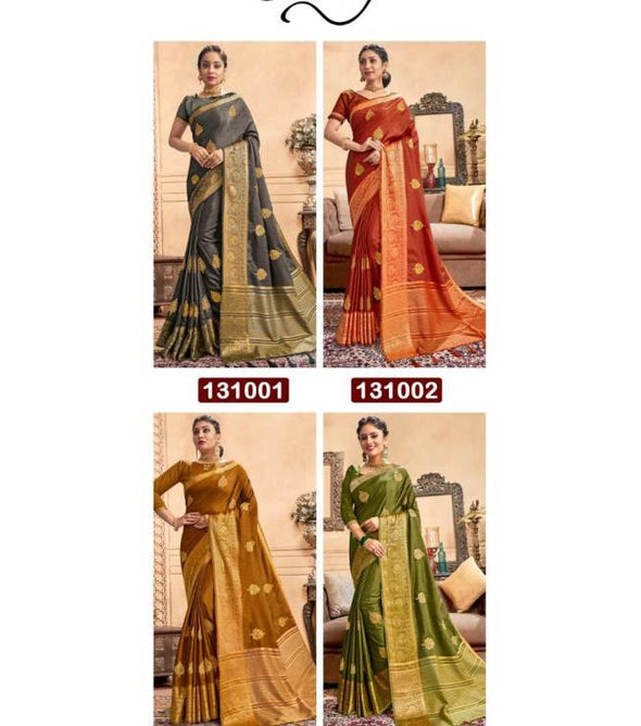 Saroj Shivika Festive Wear Dola Silk Saree Catalog
