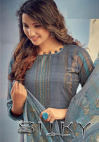 Silky Summer Ready Made Pure Cambric Cotton Printed Dress Catalog Collection