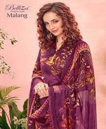 Belliza Malang Pure Heavy Rayon Digital Printed Dress Material Catalog