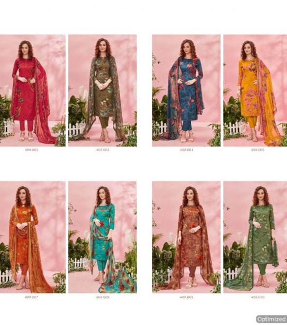 Belliza Malang Pure Heavy Rayon Digital Printed Dress Material Catalog