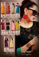 Kanasu Olivia Rayon Casual Wear Kurtis Catalog