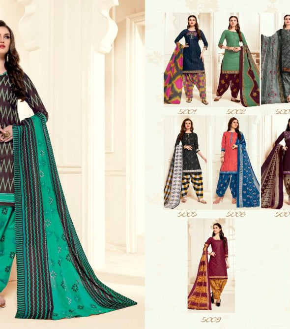 Akash Creation Patiyala Babes Vol-5 Pure Cotton Printed Dress Material Catalog