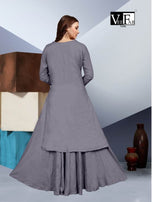 Vf Milano Dyed Rayon Kurti With Skirt Catalog Collection