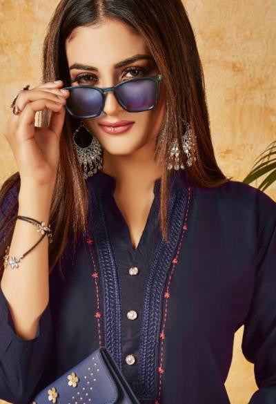 Grafion Samairaa 3 Rayon With Work Kurtis Catalog Collection
