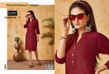 Grafion Samairaa 3 Rayon With Work Kurtis Catalog Collection