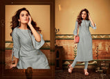 Privaa-Nirvana Viscose Muslin Kurti With Bottom Catalog Collection