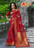 Sitka-Arabia-1165 Handloom Cotton Designer Saree Catalog Collection