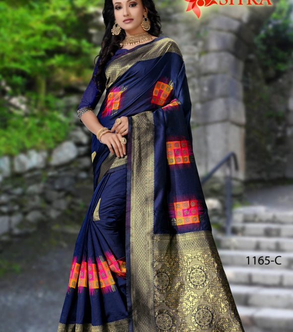 Sitka-Arabia-1165 Handloom Cotton Designer Saree Catalog Collection