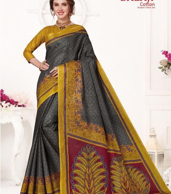 Balaji Leelavathi Cotton 6 Pure Cotton Printed Saree Catalog Collection
