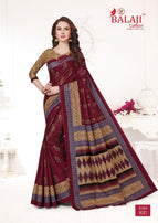 Balaji Leelavathi Cotton 6 Pure Cotton Printed Saree Catalog Collection