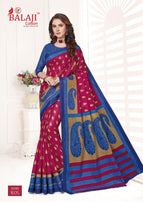 Balaji Leelavathi Cotton 6 Pure Cotton Printed Saree Catalog Collection
