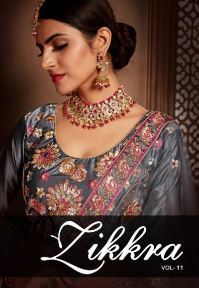 Zikkara Lehenga-11 Silk Wedding Lehenga Choli Catalog Collection