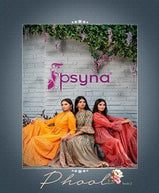 Psyna Phool 2 Heavy Cotton Slub Gown Style Long Kurti Catalog Collection