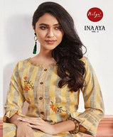 Lt nitya Inaaya 2 Stylish Cotton Weaving Kurti With Bottom Catalog Collection