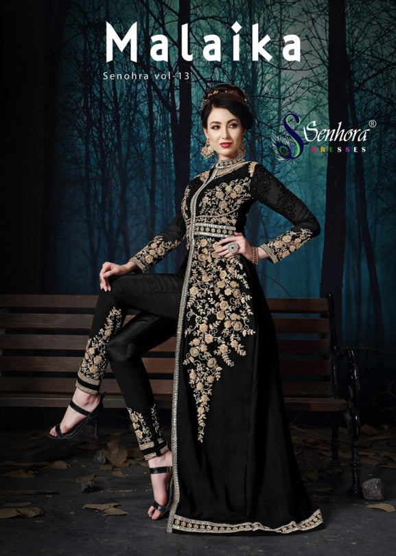Senhora Malaika 13 Pure Georgette Embroidered Salwar Suits Catalog Collection
