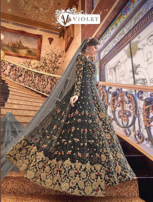 Swagat Snowwhite Violet 6301 Series Wedding Dreses Catalog Collection