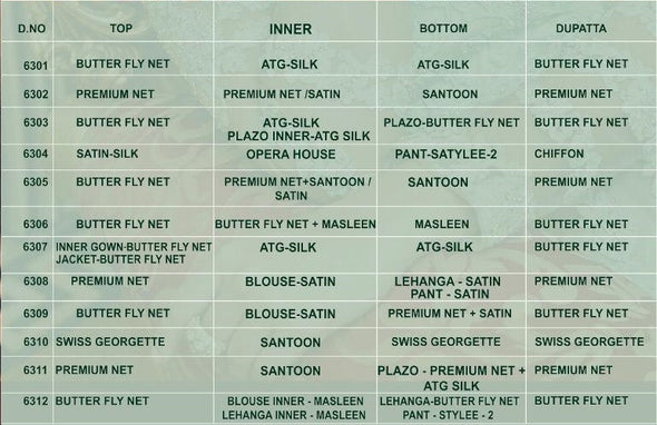 Swagat Snowwhite Violet 6301 Series Wedding Dreses Catalog Collection