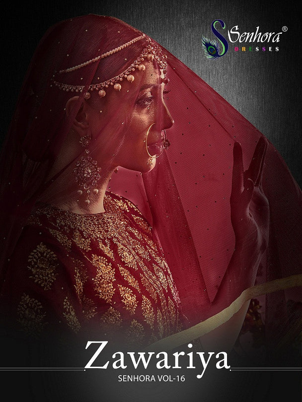 Senhora Zawariya 16 Heavy Silk Embroidered Wedding Wear Salwar Suit Catalog Collection