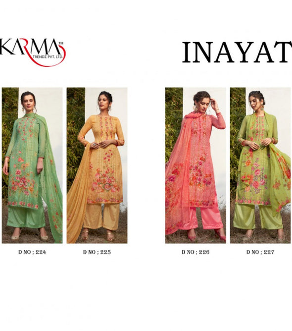 Karma Inaayat 2 Georgette Digital Printed Salwar Suits Catalog Collection