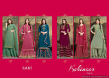 Rani Kohinoor 12 Heavy Faux Georgette Festive Wear Salwar Suits Catalog Collection